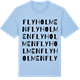 Blue Soul t-shirt med Flyholmen ordlek t-shirt