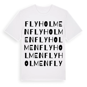 Flyholmen ordlek t-shirt – ekologisk bomull t-shirt från Pinshirt