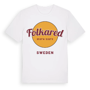 Folkared cirkel t-shirt – ekologisk bomull t-shirt från Pinshirt