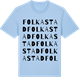 Blue Soul t-shirt med Folkastad ordlek t-shirt