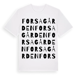 Forsagården ordlek t-shirt – ekologisk bomull t-shirt från Pinshirt