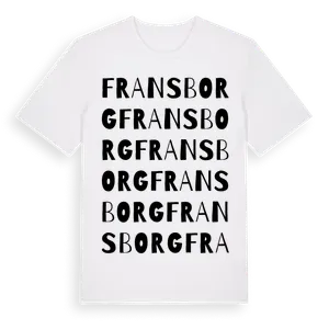 Fransborg ordlek t-shirt – ekologisk bomull t-shirt från Pinshirt
