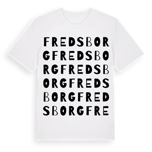 Fredsborg ordlek t-shirt – ekologisk bomull t-shirt från Pinshirt