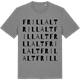 Mid Heather Gray t-shirt med Frillalt ordlek t-shirt