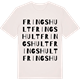 Vintage White t-shirt med Fringshult ordlek t-shirt