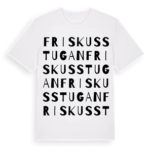 Friskusstugan ordlek t-shirt – ekologisk bomull t-shirt från Pinshirt