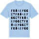 Blue Soul t-shirt med Fröabygget ordlek t-shirt