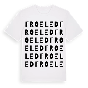 Froeled ordlek t-shirt – ekologisk bomull t-shirt från Pinshirt