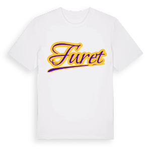 Furet baseball t-shirt – ekologisk bomull t-shirt från Pinshirt