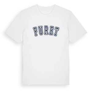 Furet college t-shirt – ekologisk bomull t-shirt från Pinshirt