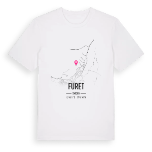 Furet karta t-shirt – ekologisk bomull t-shirt från Pinshirt