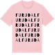 Pink Cotton t-shirt med Furudal ordlek t-shirt