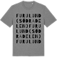 Mid Heather Gray t-shirt med Furulund (södra delen) ordlek t-shirt