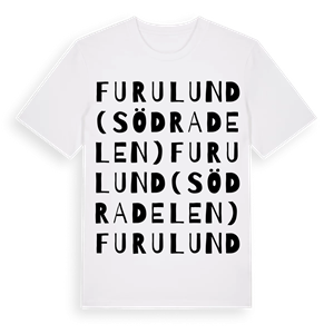 Furulund (södra delen) ordlek t-shirt – ekologisk bomull t-shirt från Pinshirt