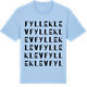 Blue Soul t-shirt med Fylleklev ordlek t-shirt