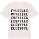 Vintage White t-shirt med Fylleklev ordlek t-shirt