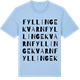 Blue Soul t-shirt med Fyllinge kvarn ordlek t-shirt