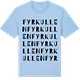 Blue Soul t-shirt med Fyrkullen ordlek t-shirt