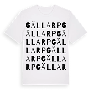 Gällarp ordlek t-shirt – ekologisk bomull t-shirt från Pinshirt
