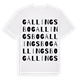 Gallingsbo ordlek t-shirt