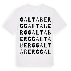 Galtaberg ordlek t-shirt – ekologisk bomull t-shirt från Pinshirt