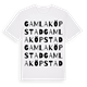 Gamla Köpstad ordlek t-shirt