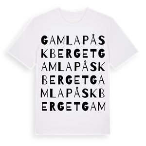 Gamla Påskberget ordlek t-shirt – ekologisk bomull t-shirt från Pinshirt