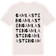 Vintage White t-shirt med Gamla Sten ordlek t-shirt