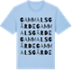 Blue Soul t-shirt med Gammalsgärde ordlek t-shirt