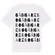 White t-shirt med Gångarebo ordlek t-shirt