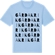 Blue Soul t-shirt med Gårdakrik ordlek t-shirt