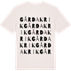 Vintage White t-shirt med Gårdakrik ordlek t-shirt