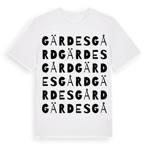 Gärdesgård ordlek t-shirt – ekologisk bomull t-shirt från Pinshirt