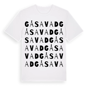 Gåsavad ordlek t-shirt – ekologisk bomull t-shirt från Pinshirt