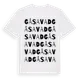 White t-shirt med Gåsavad ordlek t-shirt