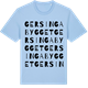 Blue Soul t-shirt med Gersingabygget ordlek t-shirt