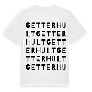 Getterhult ordlek t-shirt – ekologisk bomull t-shirt från Pinshirt