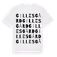 Gillesgård ordlek t-shirt