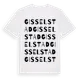 White t-shirt med Gisselstad ordlek t-shirt