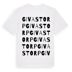 Givastorp ordlek t-shirt – ekologisk bomull t-shirt från Pinshirt