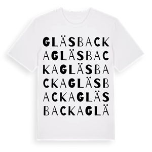 Gläsbacka ordlek t-shirt – ekologisk bomull t-shirt från Pinshirt