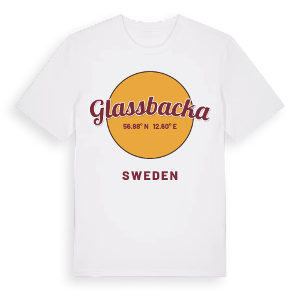 Glassbacka cirkel t-shirt – ekologisk bomull t-shirt från Pinshirt