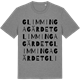 Mid Heather Gray t-shirt med Glimmingagärdet ordlek t-shirt