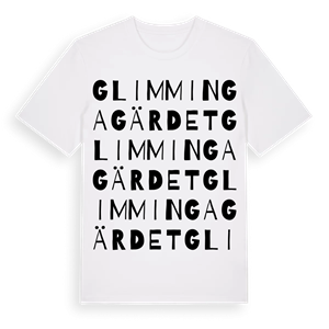 Glimmingagärdet ordlek t-shirt – ekologisk bomull t-shirt från Pinshirt