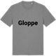 Mid Heather Gray t-shirt med Gloppe fetstil t-shirt