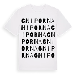Gniporna ordlek t-shirt – ekologisk bomull t-shirt från Pinshirt