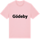 Pink Cotton t-shirt med Gödeby fetstil t-shirt