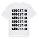 White t-shirt med Gödestad ordlek t-shirt