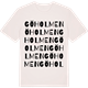Vintage White t-shirt med Göholmen ordlek t-shirt