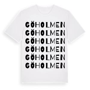 Göholmen ordlek t-shirt – ekologisk bomull t-shirt från Pinshirt